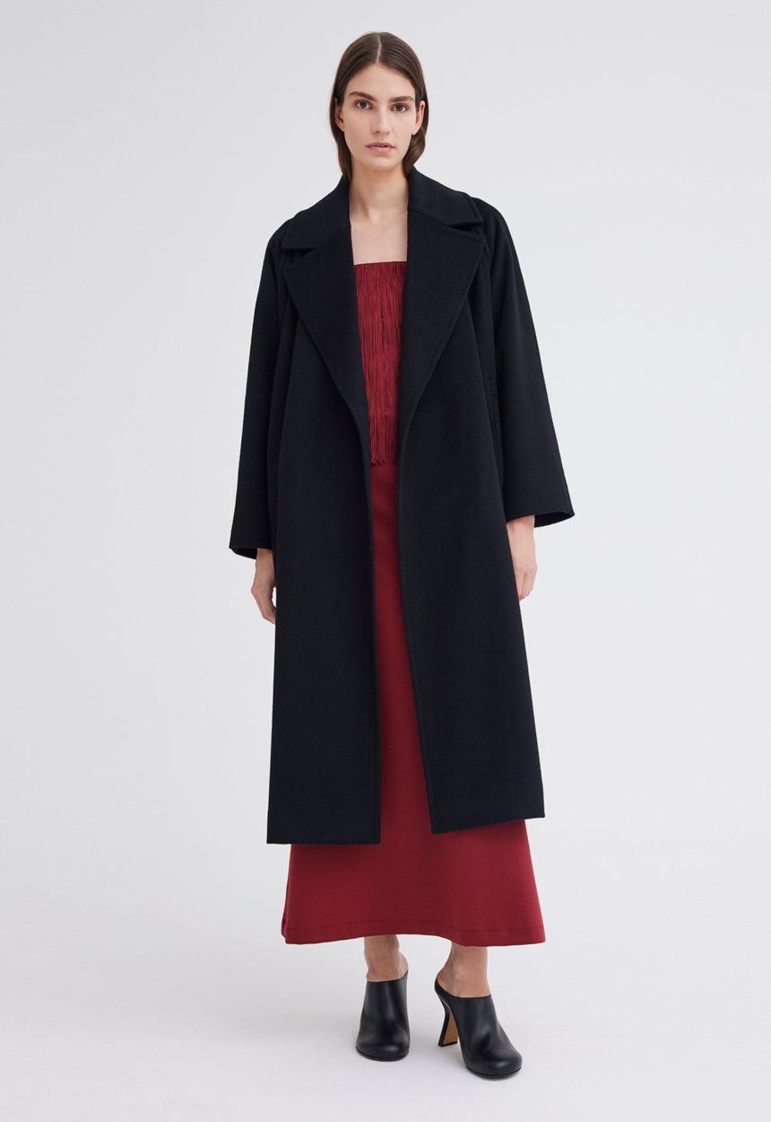 Jac + Jack Elite Cashmere Coat - Black